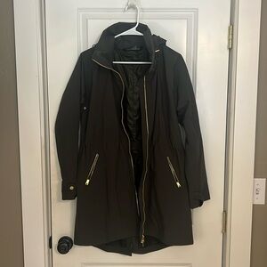 Athleta dark green overcoat size small